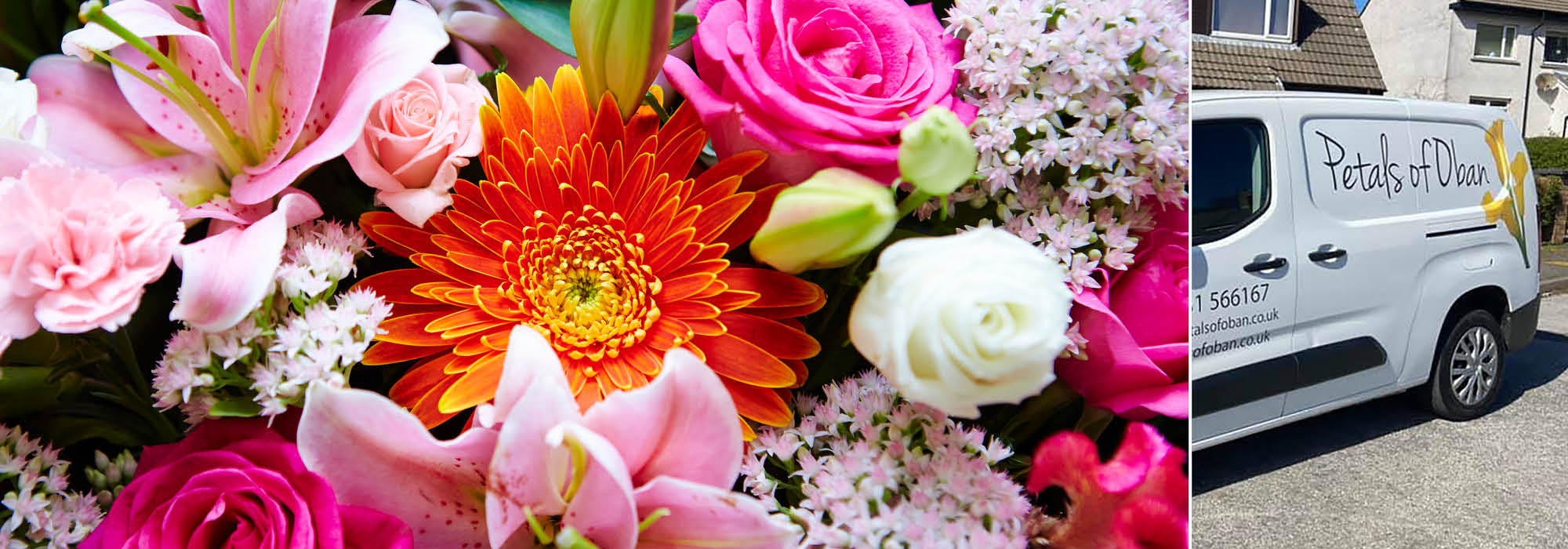 Seasonal bouquets from Petals Of Oban in Oban offering same-day delivery